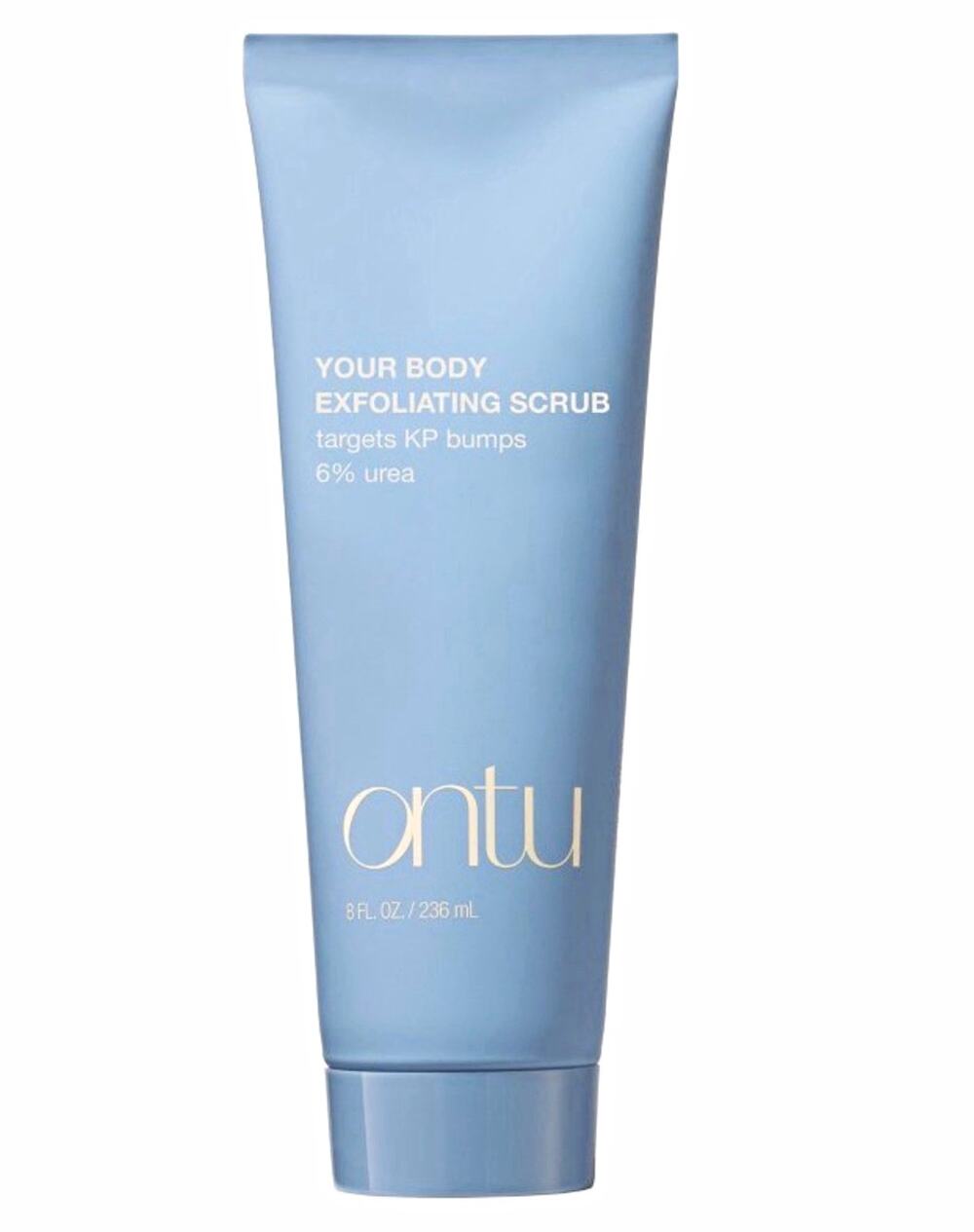 Ontu Body Exfoliating Scrub 6% Urea for Keratosis Pilaris, Vanilla Musk 8oz